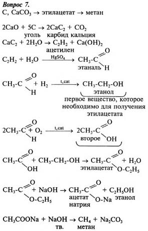 Составьте схему получения уксусноэтилового эфира из этана и напишите уравнения всех реакций